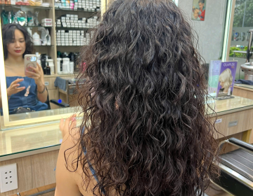 Uốn Hippie cho tóc siêu mỏng trở nên bồng bềnh